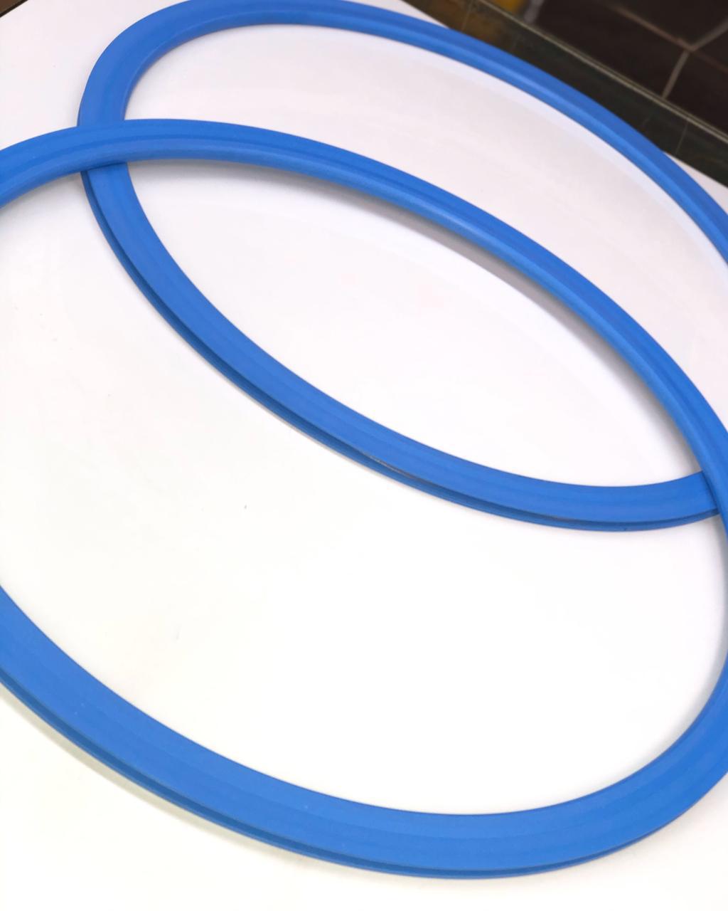 Anéis de Canal em PTFE Azul