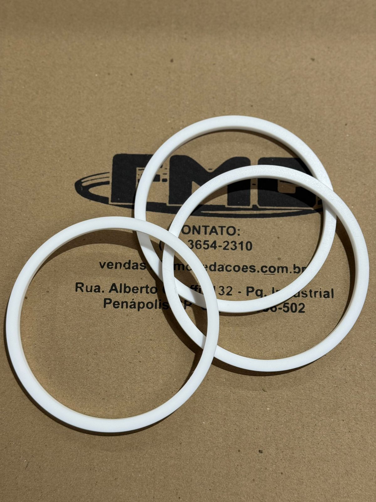 Anéis em PTFE Branco