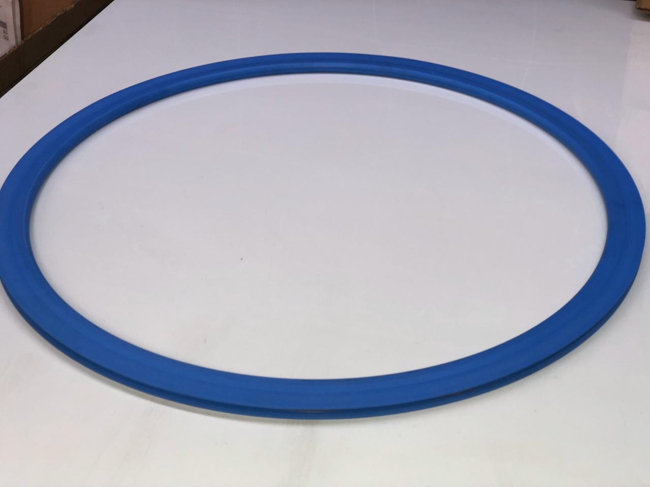 Anel de Canal em PTFE Azul